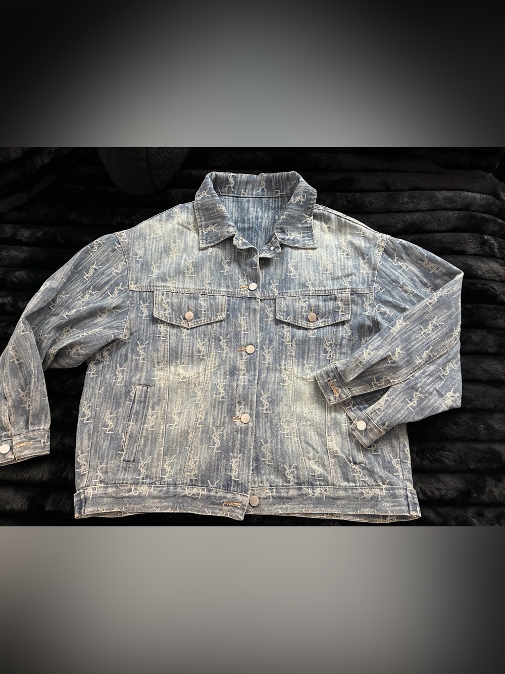 New Luxury Designer Like Jean Jacket Size M/L